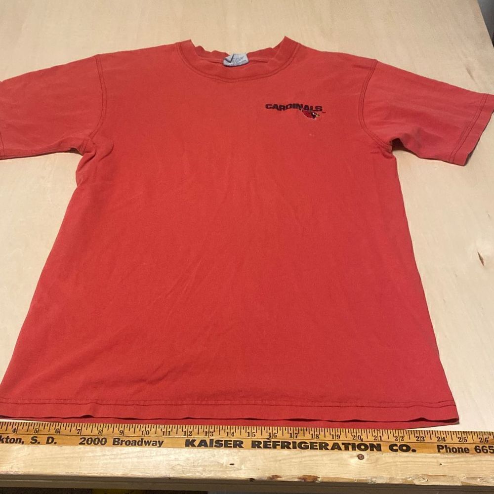 Y2K Majestic Cardinals Embroidered logo Plain T shirt